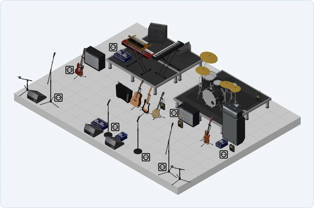 Stage Plot — Stagediver
